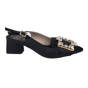 Roger Vivier Embellished-Buckle Slingback Pumps